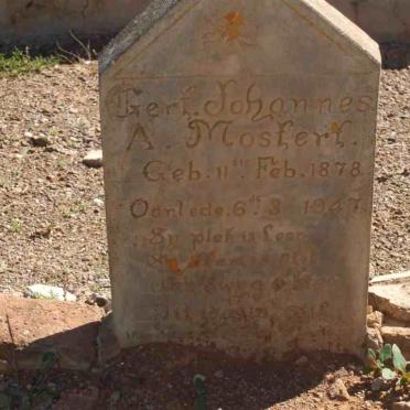 MOSTERT Gert Johannes A. 1878-1947