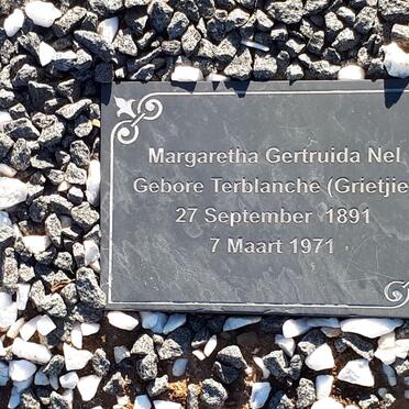 NEL Margaretha Gertruida nee TERBLANCHE 1891-1971
