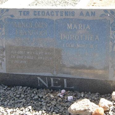 NEL Arnoldus Francois 1914-1964 &amp; Maria Dorothea NORTJE 1911-1969 