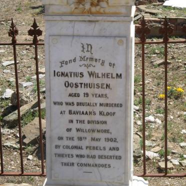 OOSTHUISEN Ignatius Wilhelm  -1902