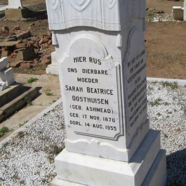 OOSTHUISEN Ockert Almero 1859-1943 &amp; Sarah Beatrice ASHMEAD 1870-1955