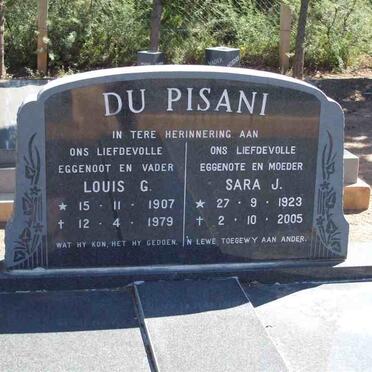 PISANI Louis G. 1907-1979, du &amp; Sara J. 1923-2005