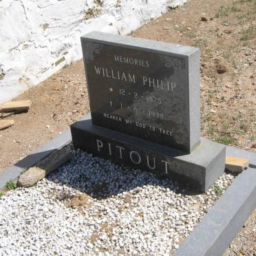 PITOUT William Philip 1875-1938