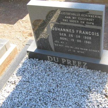 PREEZ Johannes Francois, du 1908-1981