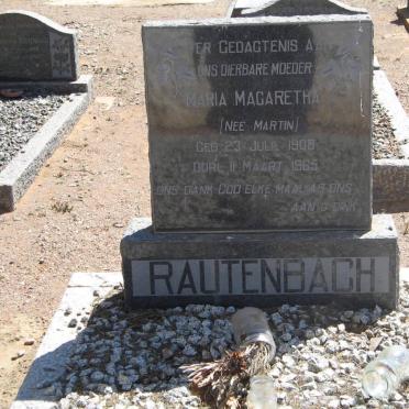 RAUTENBACH Maria Magaretha nee MARTIN 1908-1965