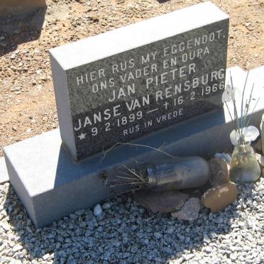 RENSBURG Jan Pieter, Janse van 1899-1966