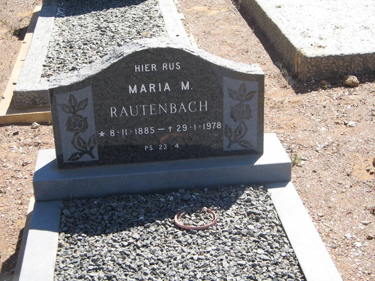 RAUTENBACH Maria M. 1885-1978