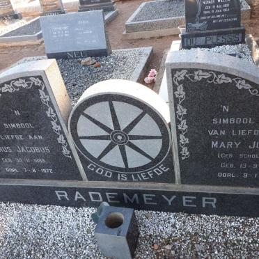 RADEMEYER Petrus Jacobus 1889-1972 &amp; Mary Judith SCHOEMAN 1893-1972