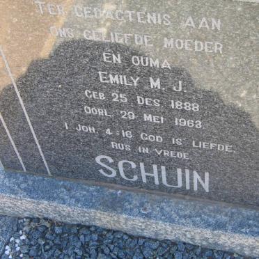 SCHUIN Emily M.J. 1888-1963