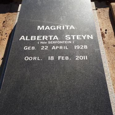 STEYN Magrita Alberta nee SERFONTEIN 1928-2011