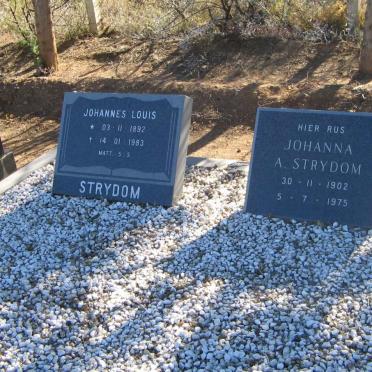 STRYDOM Johannes Louis 1892-1983 &amp; Johanna A. 1902-1975
