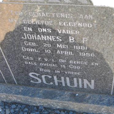 SCHUIN Johannes B.P. 1881-1956