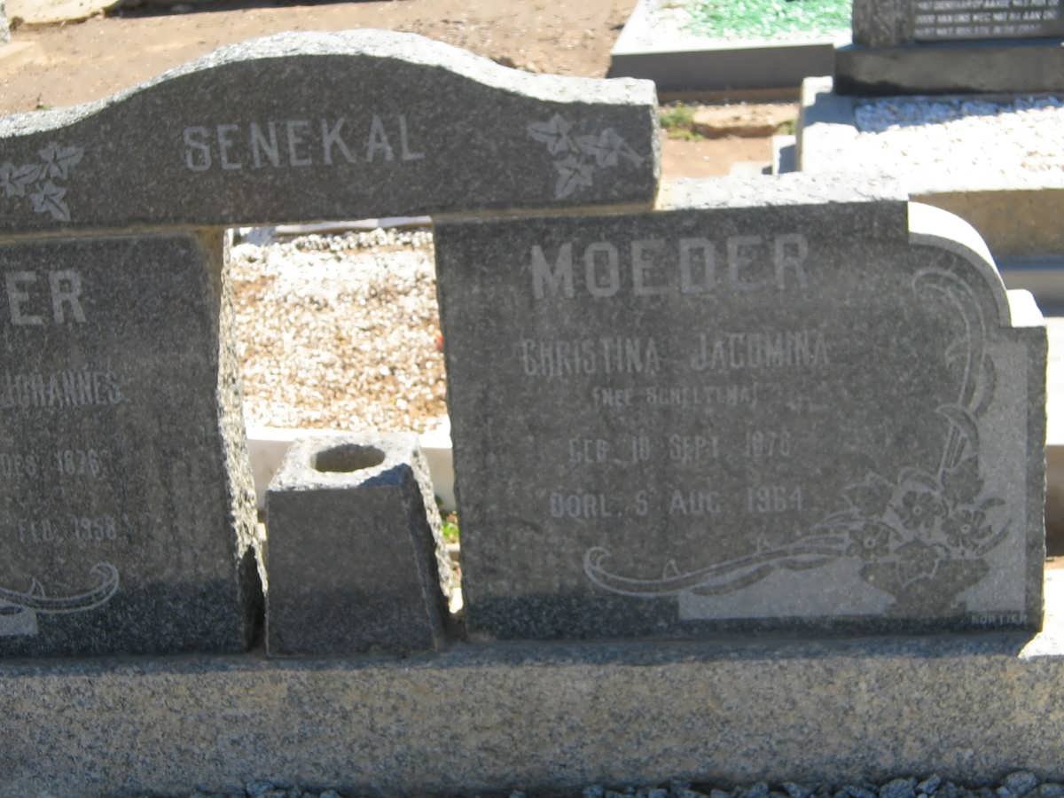 SENEKAL Hendrik Johannes 1876-1958 &amp; Christina Jacomina SCHELTEMA 1876-1964
