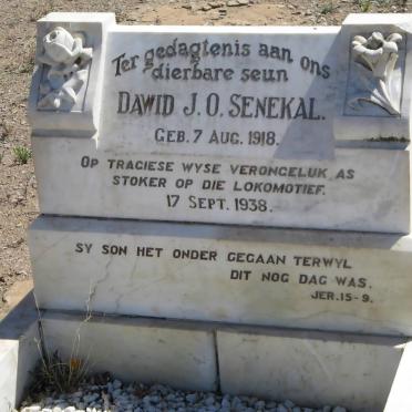 SENEKAL Dawid J.O. 1918-1938