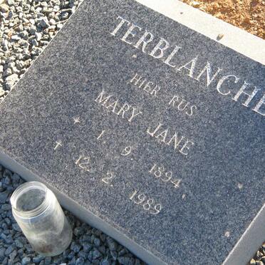 TERBLANCHE Mary Jane 1894-1989