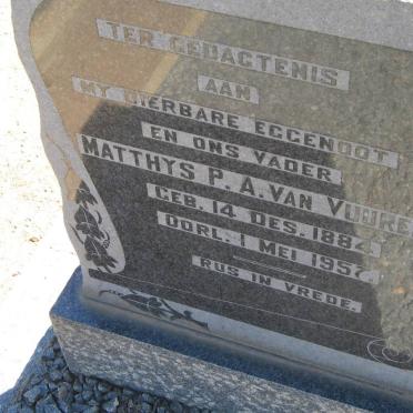 VUUREN Matthys P.A., van 1884-1957