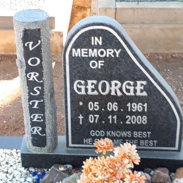 VORSTER George 1961-2008