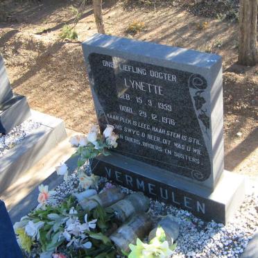 VERMEULEN Lynette 1959-1976