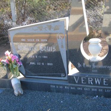 VERWEY Wallace Louis 1911-1980 &amp; Elizabeth WILLIAMS 1913-1986