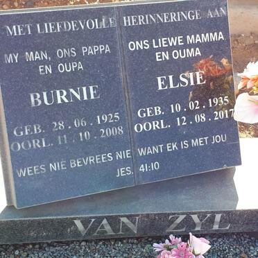 ZYL Burnie, van 1925-2008 &amp; Elsie 1935-2017