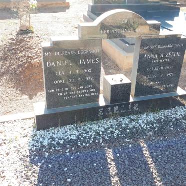 ZEELIE Daniel James 1902-1972 &amp; Anna A. VENTER 1900-1976 