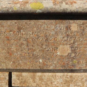 SHEPSTONE William -1873 &amp; Ann -1871