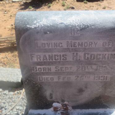 Eastern Cape, HEWU district, Klein Haas Fontein 135, Cockin family cemetery