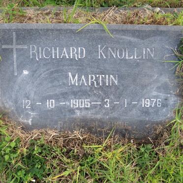 MARTIN Richard Knollin 1905-1976