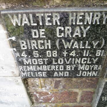 BIRCH Walter Henry de Gray 1908-1981