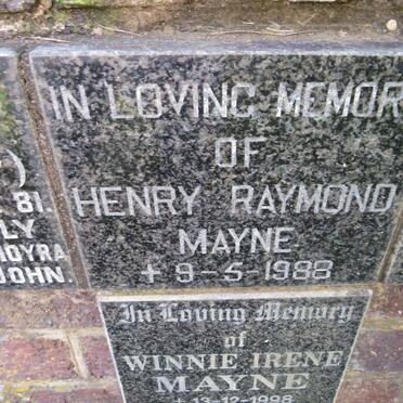 MAYNE Henry Raymond -1988