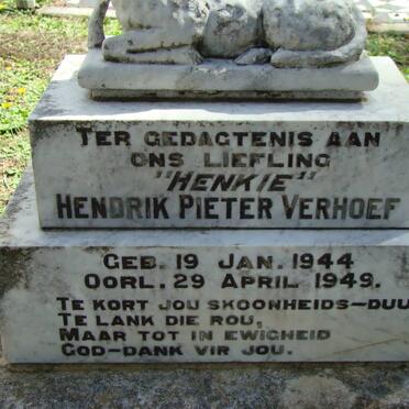 VERHOEF Hendrik Pieter 1944-1949