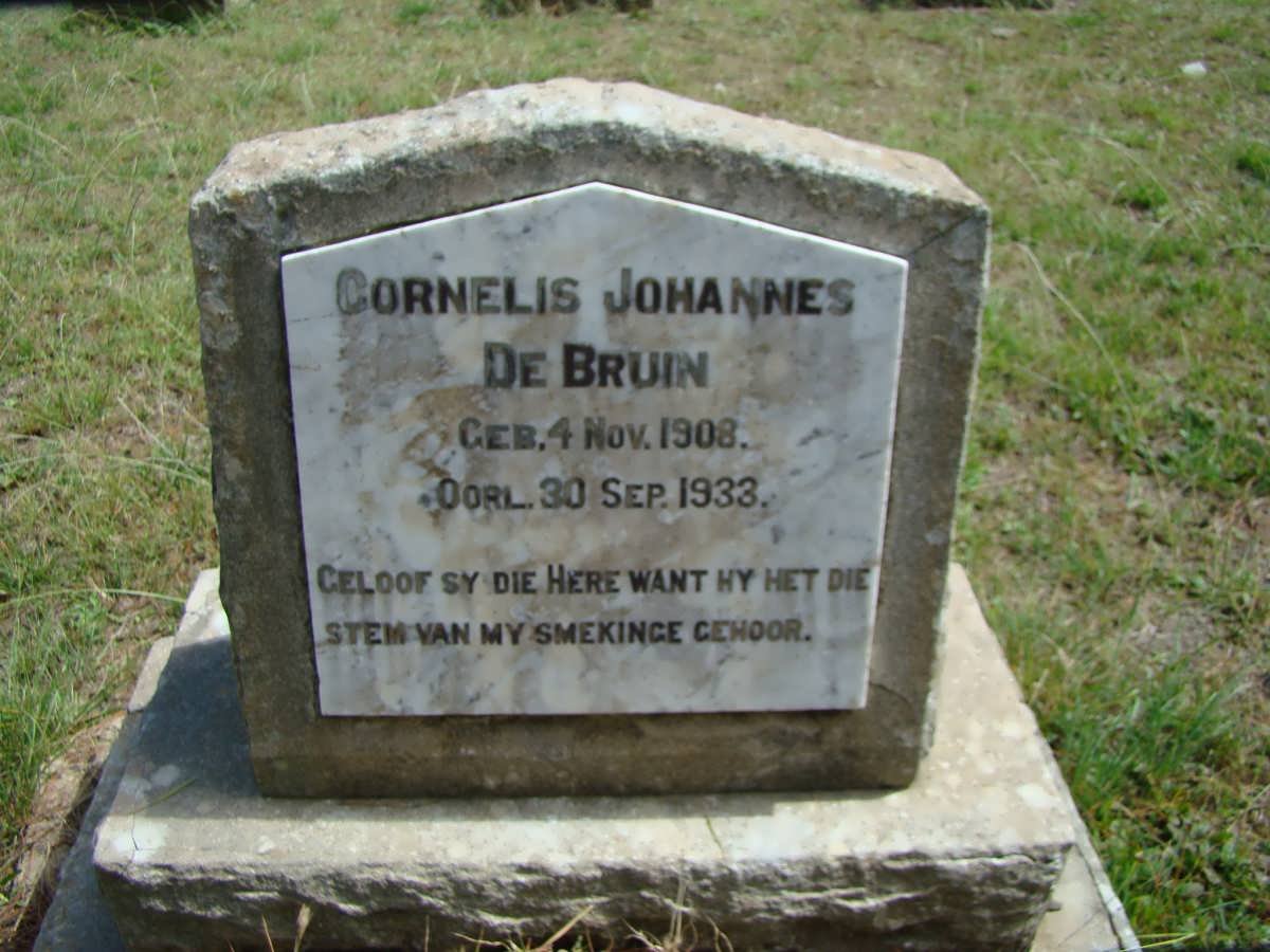 BRUIN Cornelis Johannes, de 1908-1933
