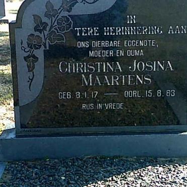 MAARTENS Christina Josina 1917-1983