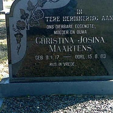 MAARTENS Christina Josina 1917-1983