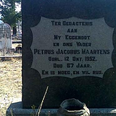 MAARTENS Petrus Jacobus -1952