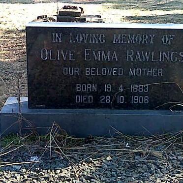 RAWLINGS Olive Emma 1883-1906