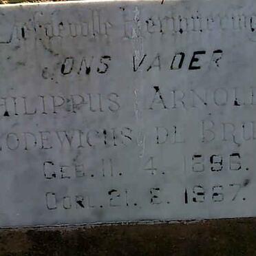 BRUIN Philippus Arnoldus Lodewicus, de 1896-1967