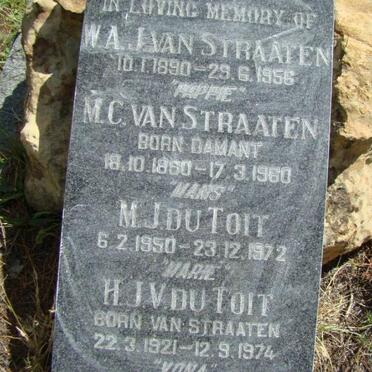 STRAATEN, van :: DAMANT :: DU TOIT