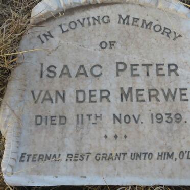 MERWE Isaac Peter, van der -1939