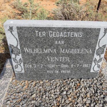 VENTER Wilhelmina Magdelena 1881-1967