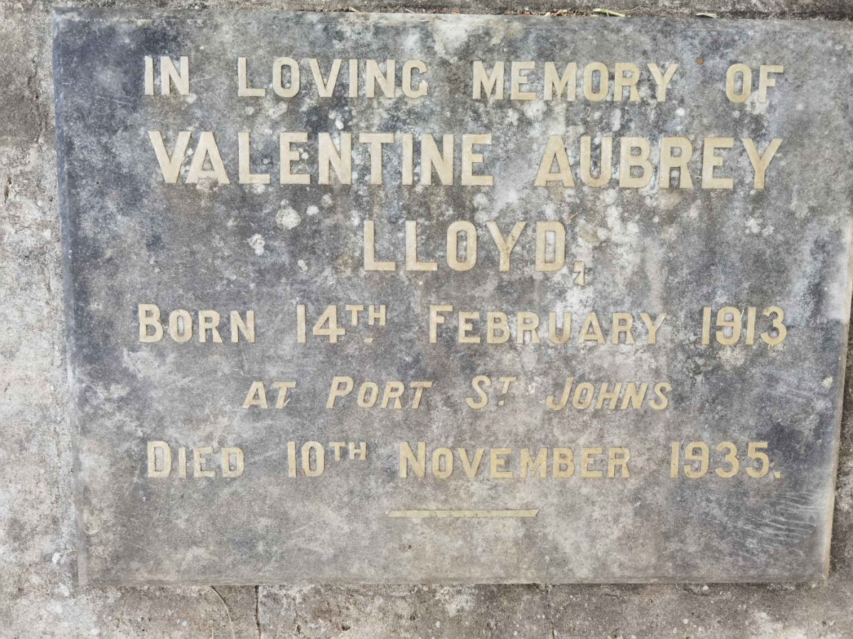 LLOYD Valentine Aubrey 1913-1935
