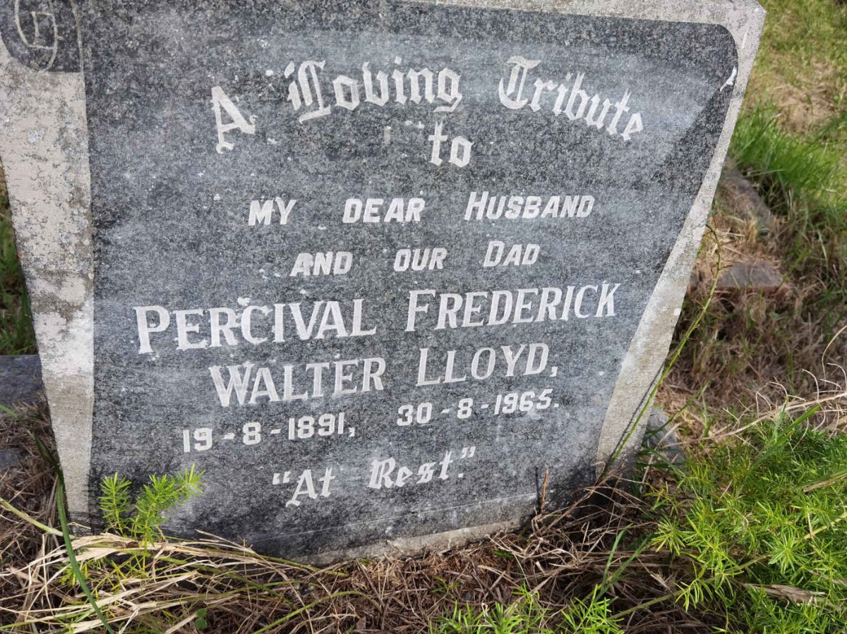 LLOYD Percival Frederick Walter 1891-1965