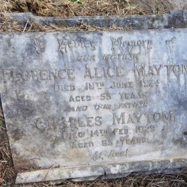 MAYTOM Charles -1929 &amp; Florence Alice -1924