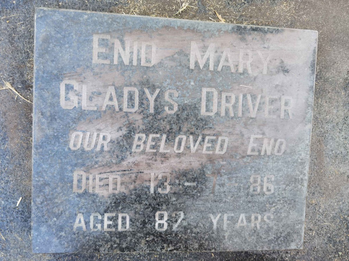DRIVER Enid Mary Gladys -1986