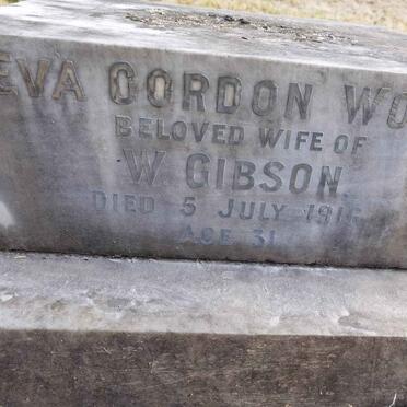 GIBSON Eva Gordon nee WOOD -1916