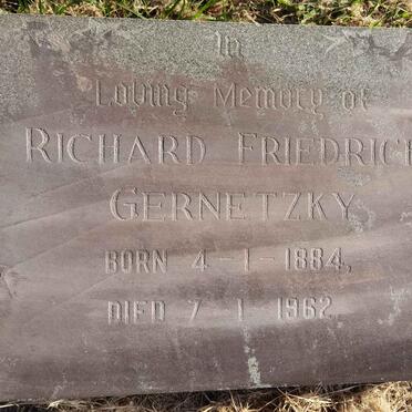 GERNETZKY Richard Friedrich 1884-1962