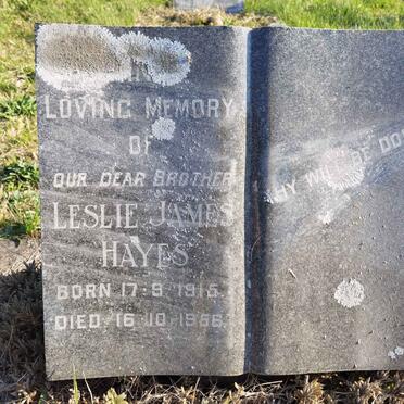 HAYES Leslie James 1915-1956