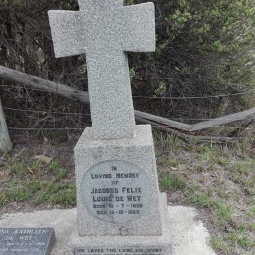 WET Jacobus Felix Louis, de 1898-1962 &amp; Ina Kathleen 1904-1985