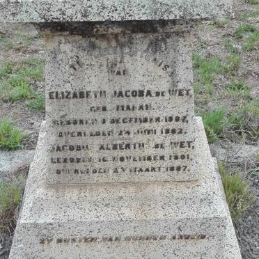 WET Jacobus Albertus, de 1801-1887 &amp; Elizabeth Jacoba MALAN 1807-1882