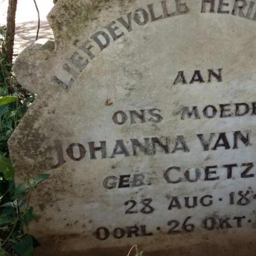 GEND Johanna, van nee COETZEE 1841-1935